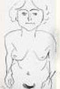 Nu De Face, Vue Plongeante. 1906. by Henri Matisse