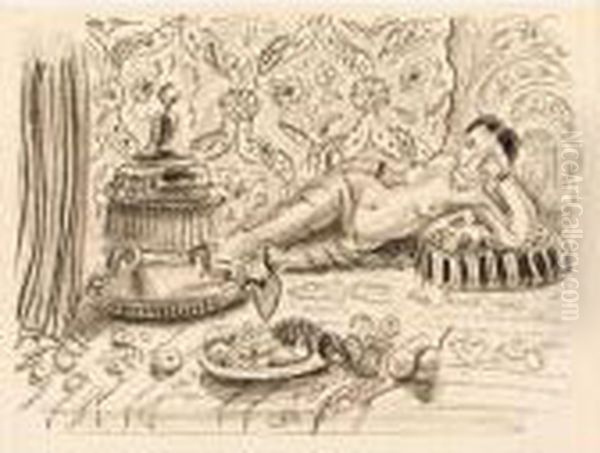 Odalisque, Brasero Et Coupe De Fruits (d. 504) - view 1