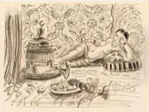Odalisque, Brasero Et Coupe De Fruits (d. 504) by Henri Matisse