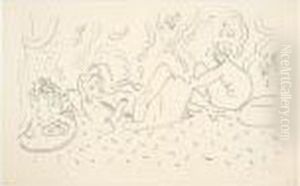Les Trois Modeles (d. 495) by Henri Matisse