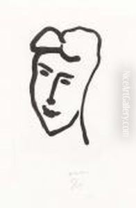 Visage De Jeune Femme by Henri Matisse