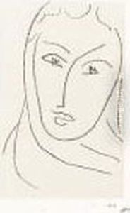 Jeune Femme Au Foulard by Henri Matisse