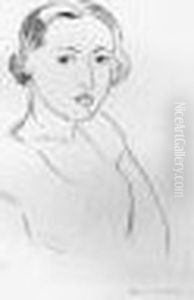 Tete De Jeune Femme. 1924. by Henri Matisse