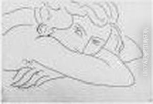 Jeune Femme, Le Visage Enfoui Dans Les Bras. 1929. by Henri Matisse