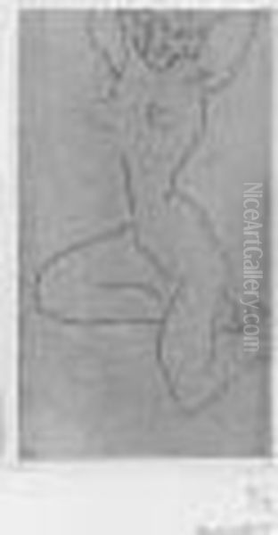 Nu Assis Sur La Jambe Droite, Bras Leves (d. 226) - view 1