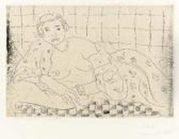 Nu Couche, Sol En Damier - view 1