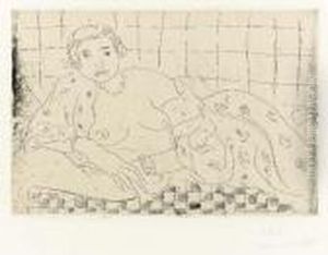 Nu Couche, Sol En Damier