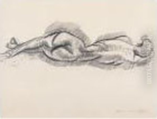 Nu Couche De Dos - view 1