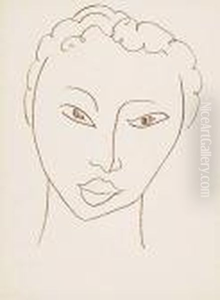 Two Lithographs.
Tete De Femme - view 1