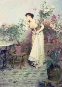 In the Conservatory 1894 by Sir William Quiller-Orchardson