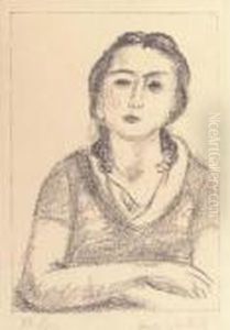 Buste De Jeune Fille, Les Bras Croises by Henri Matisse