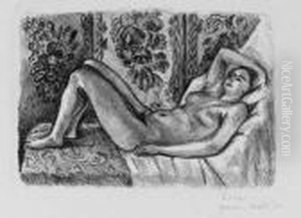 Nu Couche Au Paravent - view 1
