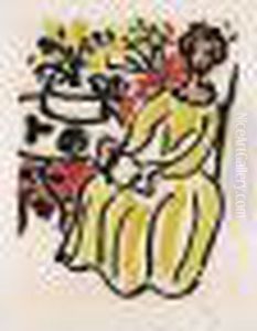 Marie-jose En Robe Jaune (d.817; F. 319) by Henri Matisse
