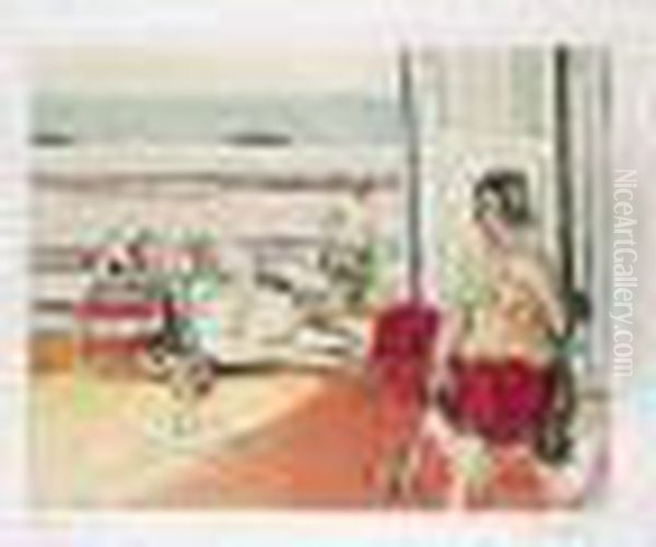 Odalisque Sur La Terrasse (ginestet E.633) - view 1