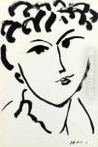 Tete De Femme Aux Cheveux Boucles by Henri Matisse