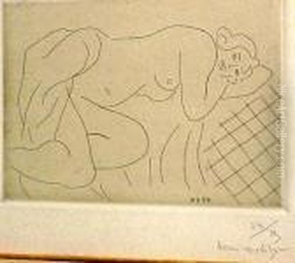 Nu Couche Sur Le Cote, Le Bras Sous La Tete - view 1