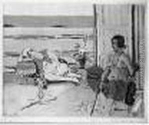 Odalisque Sur La Terrasse. 1922-1923. by Henri Matisse