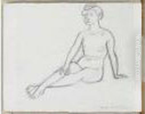 Modele Nu Assis Jambes Allongees, 1907-1908 - view 1