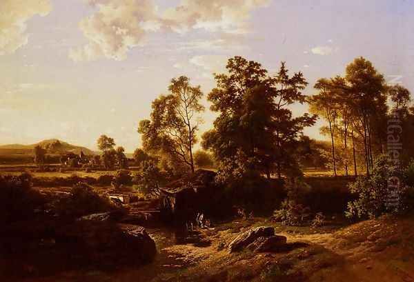 A River Landscape With A Mill - view 1