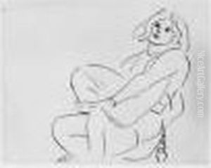 Jeune Femme Enserrant Son Genou Gauche. 1929 Jeune Femme Enserrant Son Genou Gauche. 1929