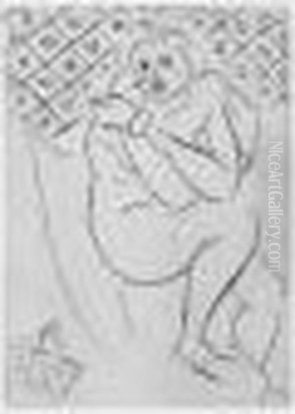 Nu Assis, Bras Croises Sur La Poitrine. 1929 - view 1