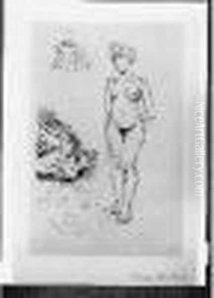 Deux Nus, Deux Tetes D'enfants, 1900/1903 - view 1