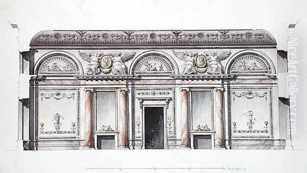 The central saloon of the Alexander Palace at Tsarskoe Selo, Russia - view 1