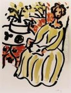 Marie-jos En Robe Jaune (d. 817) by Henri Matisse