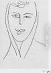 Tete De Jeune Femme, From Jeune Femme Au Foulard by Henri Matisse