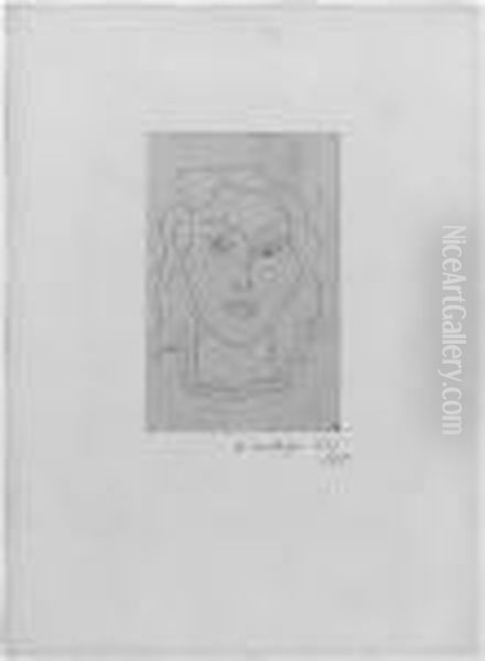 Jeune Femme Au Collier Serpentin - view 1