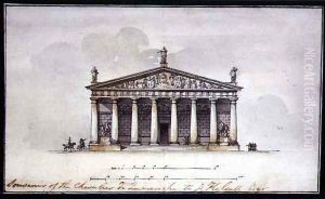 Elevation of the Riding Stables at Tsarskoye Selo, 1792