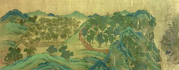 The Garden of Wang Chuans Residence, after the Painting Style and Poetry of Wang Wei 701-761 - view 1