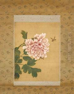 Peony and Two Insects, Qing Dynasty, c.1760 by Shen Quan