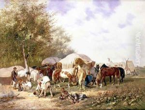 A Cavalry Encampment