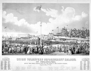 Union Volunteer Refreshment Saloon, Philadelphia by James Queen