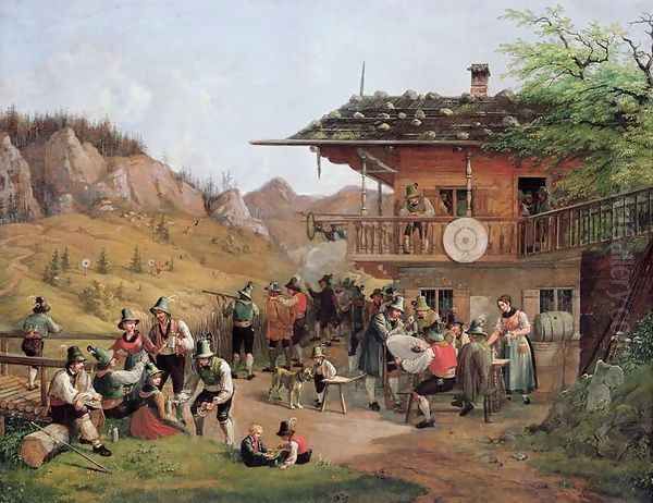 Target Practice in Fischbachau by Lake Schlier - view 1