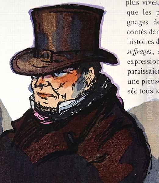 Vautrin, illustration for Le Pere Goriot, by Honore de Balzac, 1922 - view 1