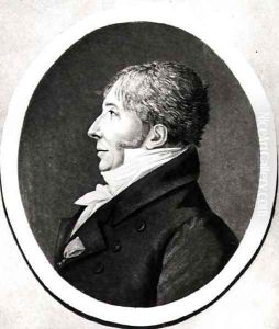 Jean Francois Le Sueuer or Lesueur 1760-1837 engraved by Edme Quenedey 1756-1830 by Edme Quenedey