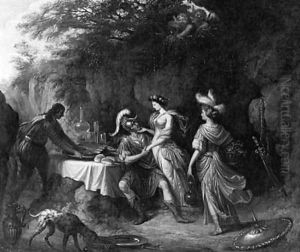 Rinaldo and Armida by Jan Quadt