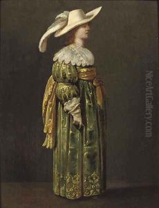 An elegant woman by Pieter Jansz. Quast