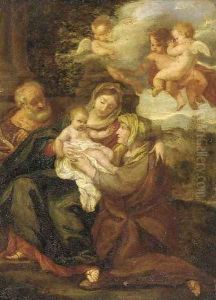 The Holy Family with Saint Elisabeth