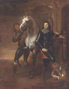 Portrait of a military commander by Erasmus II Quellin (Quellinus)