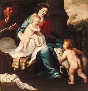 The Madonna and Child with the Infant Saint John the Baptist by Erasmus II Quellin (Quellinus)