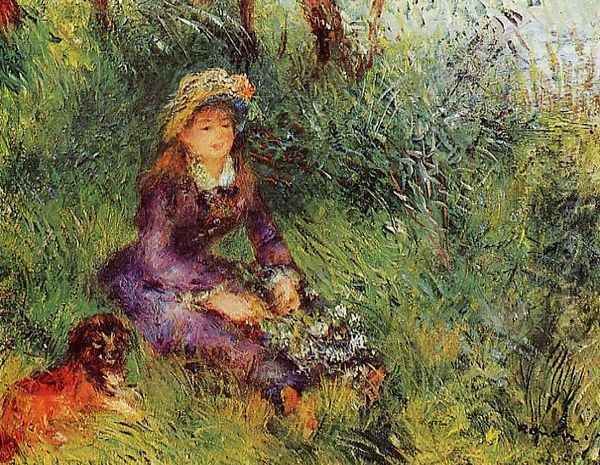 Madame Renoir With A Dog - view 1