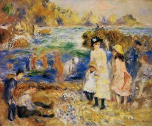 Children By The Sea In Guernsey