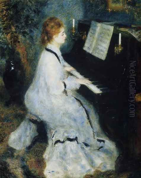 Young Woman At The Piano - view 1