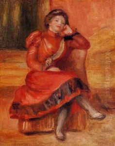 Spanish Dancer In A Red Dress by Pierre Auguste Renoir