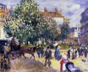 Place De La Trinite Paris 2 by Pierre Auguste Renoir
