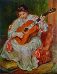 Woman Playing The Guitar
