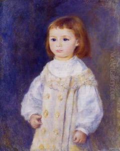 Child In A White Dress Aka Lucie Berard by Pierre Auguste Renoir